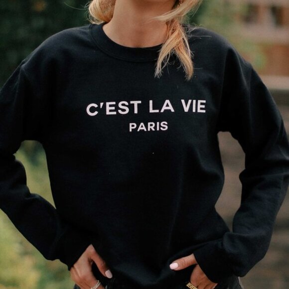 C'est La Vie Paris Sweatshirt - Picture 2 of 3